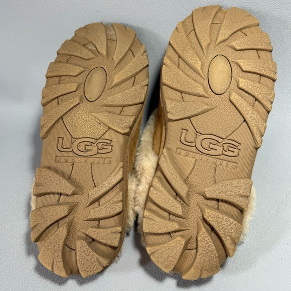 UGG Coquette Chestnut Suede Sheepskin Slippers - Picture 5 of 9